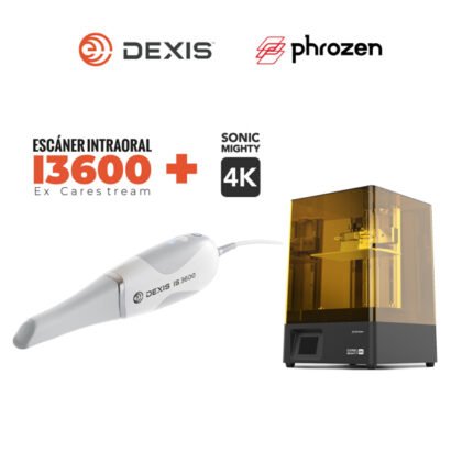 COMBO: Scanner intraoral DEXIS I3600 + Impresora Sonic Mighty 4K  Phrozen