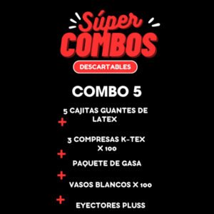 Combo 5 descartable